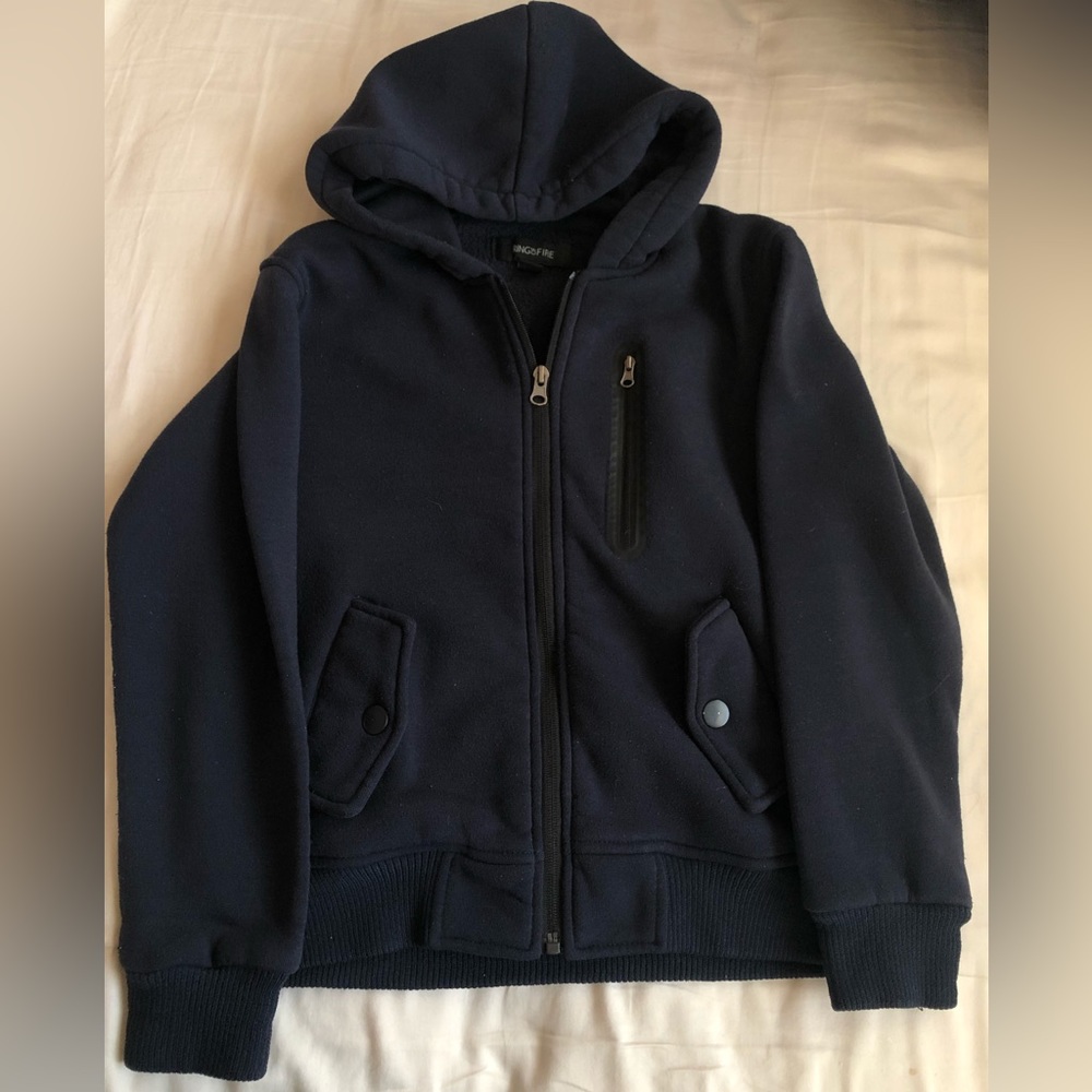 Boys’ Size 8 Zip-Up Fleece Interior Jacket